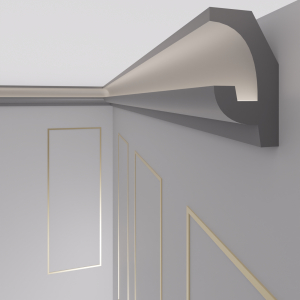 20 Meter Wohnzimmer OL-16 Profil für indirekte Beleuchtung